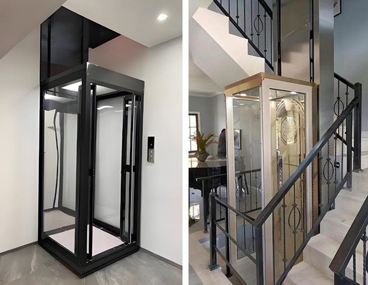 2 home elevators in different color