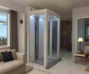 a white frame small lift for home use