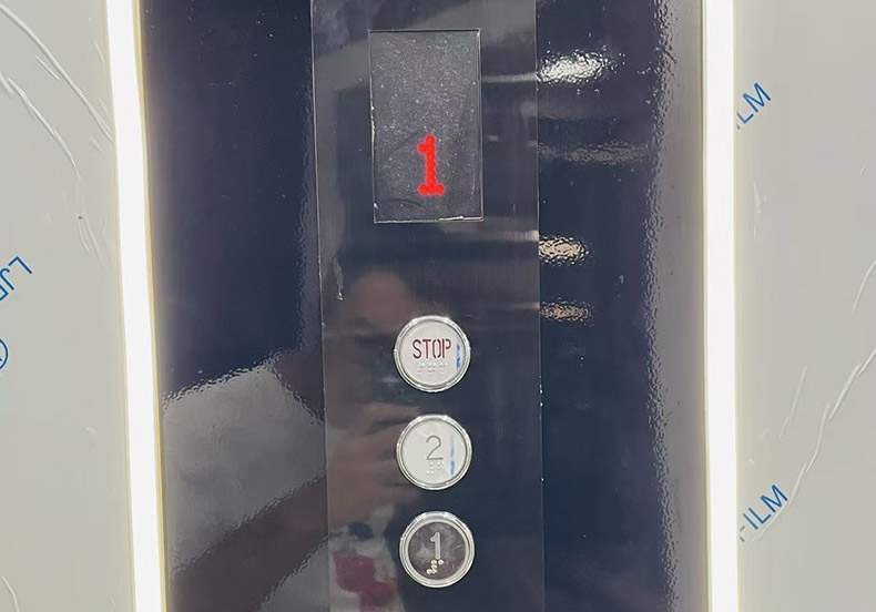 home elevator floor call buttons inside the car