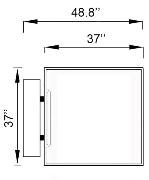Single person home elevator footprint